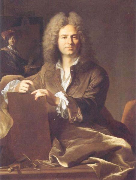 Hyacinthe Rigaud Portrait of Pierre Drevet (1663-1738), French engraver oil painting image